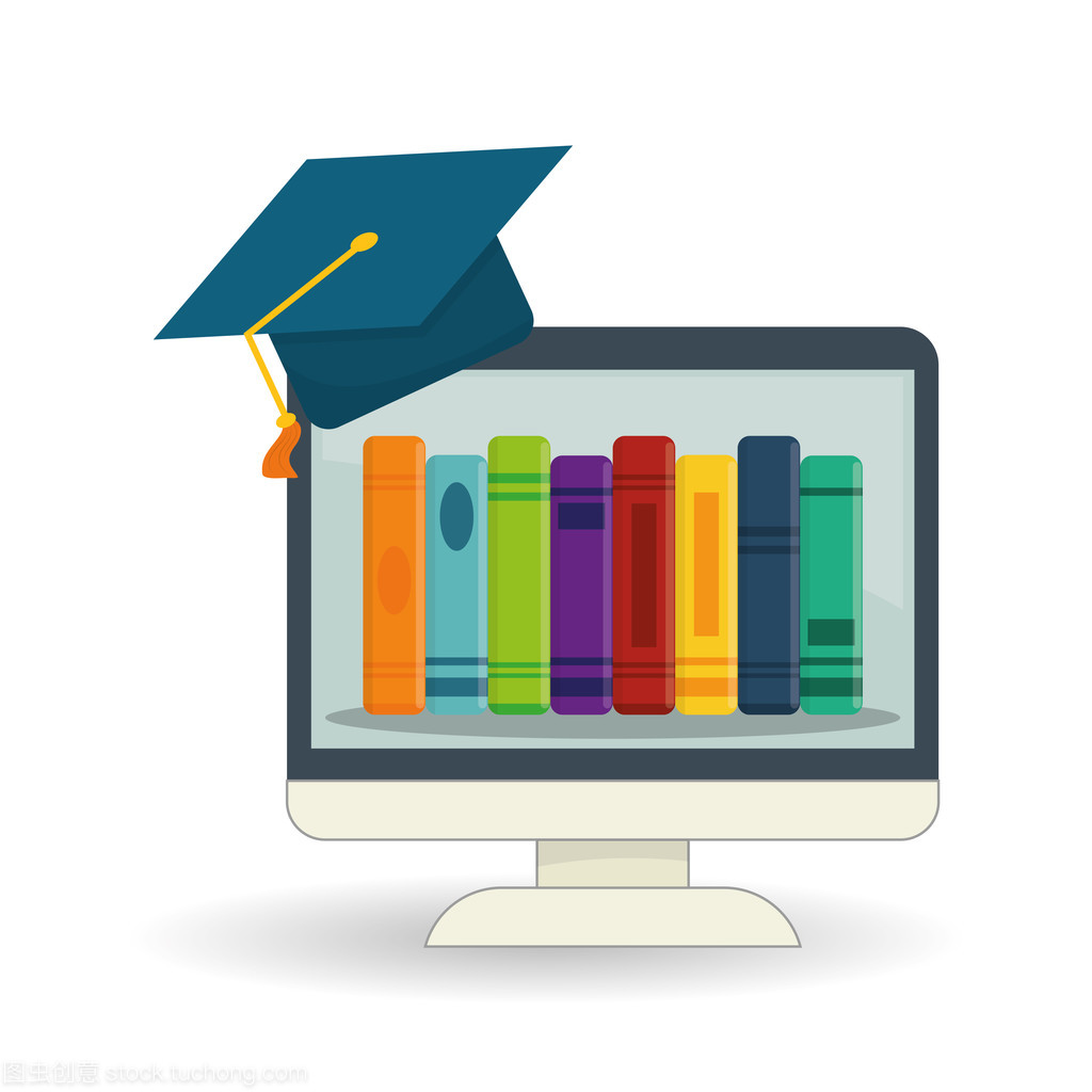 教育设计。大学图标。深圳市创辉和孤立的图